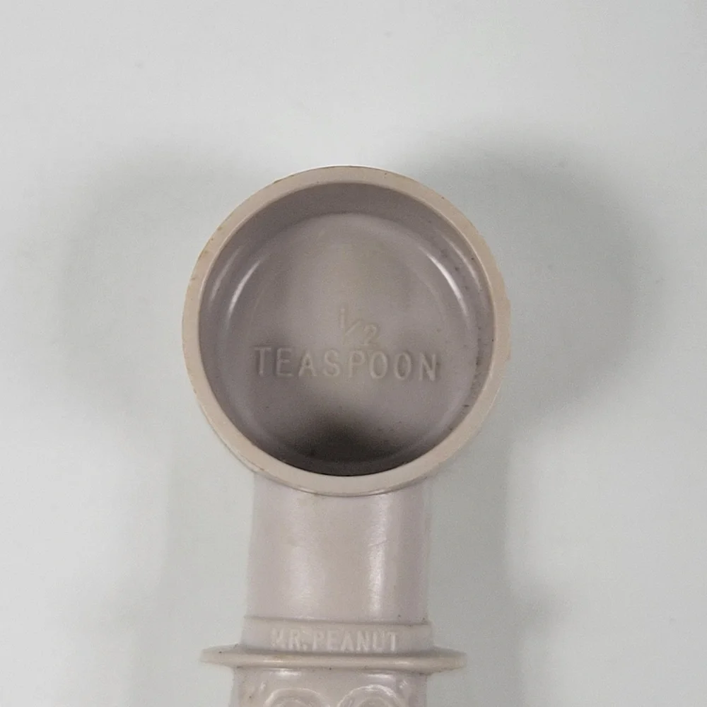 VTG Planters Mr Peanut Gray Measuring Scoop Spoon Tsp Tbsp Kitchenware‎ 1950s